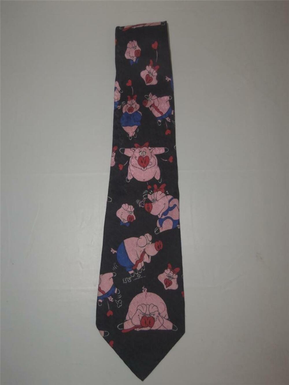 Pigs In Love Silk Tie Addiction -1112T18